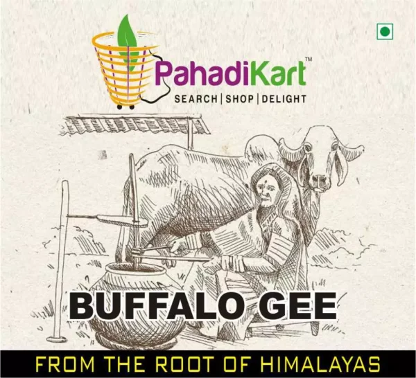 Pahadi Buffalo Ghee (Ghee From Curd)